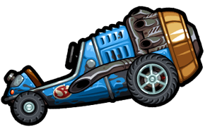 Voiture abîmer bleu